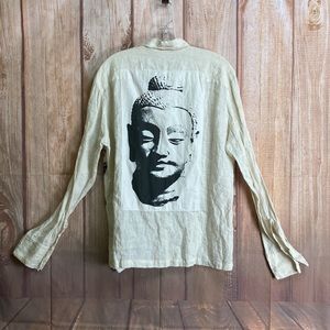 ➡️Peachoo+Krejberg Linen Button Up Shirt